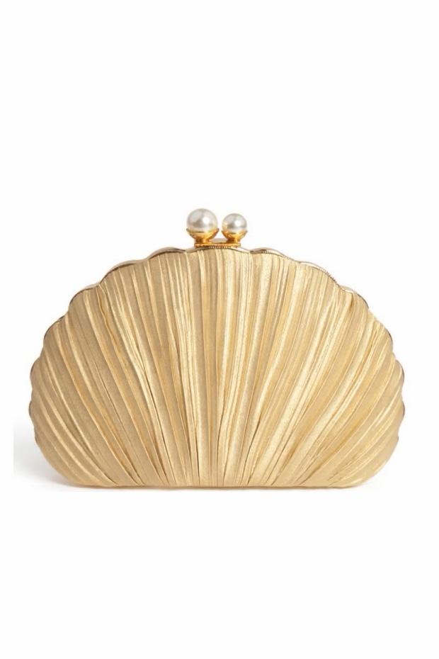 Bolsa concha dorada