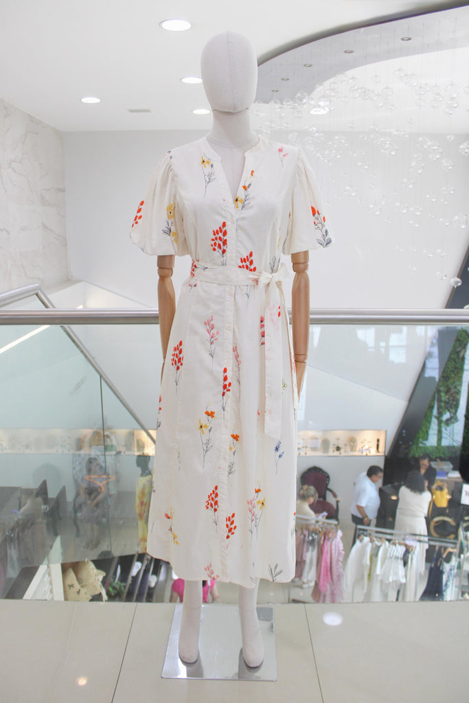 Vestido midi floral