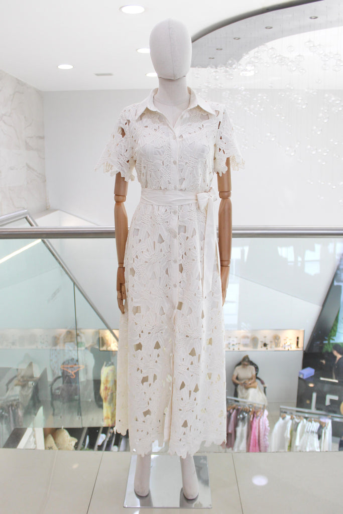 Vestido guipur blanco