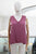 Blusa satinada uva