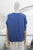Blusa satinada azul marino