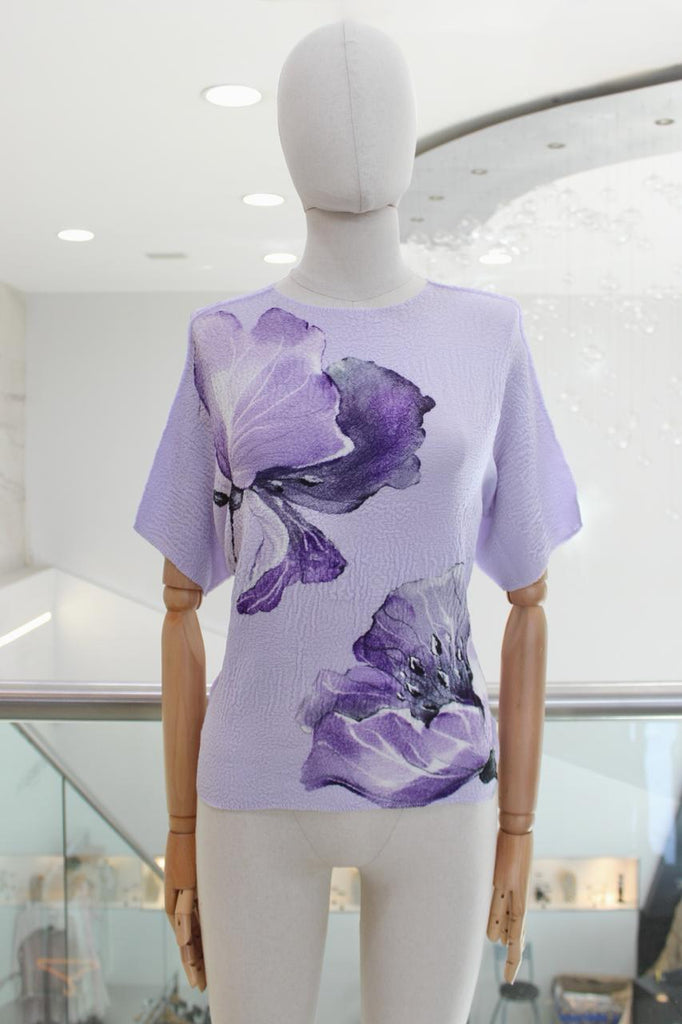 Blusa floral lila