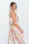 Vestido floral satinado
