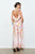 Vestido floral satinado