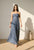 Vestido azul grisáceo