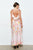 Vestido floral satinado