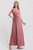 Vestido plisado rosa