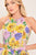 Conjunto flores amarillo y lila