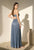 Vestido azul grisáceo
