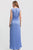 Vestido plisado azul