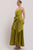 Vestido plisado verde