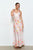 Vestido floral satinado