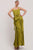 Vestido plisado verde