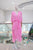 Vestido seda rosa