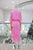 Vestido seda rosa