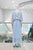 Vestido lino azul cielo