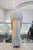 Vestido algodón azul y beige