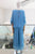 Conjunto de seda azul claro