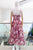 Vestido moño magenta