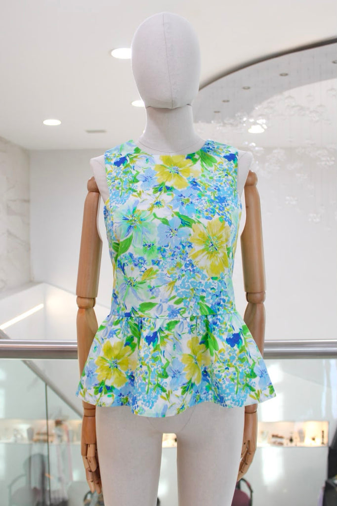 Blusa peplum floral