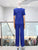 Conjunto plisado azul