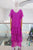 Vestido seda púrpura
