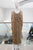 Vestido seda café
