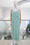 Vestido seda aqua