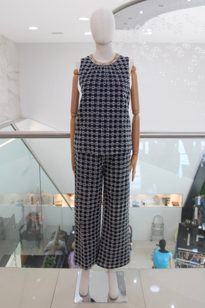 Conjunto print azul 30/15%