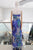 Vestido strapless multi
