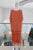 Vestido seda terracota