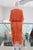 Vestido capas terracota