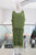 Vestido seda verde olivo
