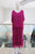 Vestido capas magenta