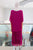 Vestido capas magenta