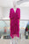Vestido capas magenta