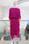 Vestido capas magenta