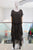 Vestido seda café