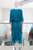 Vestido seda verde