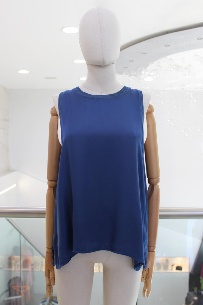 Blusa sisada azul marino