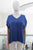 Blusa holgada azul