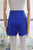 Short azul bordado