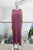 Vestido seda malva