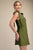 Vestido verde olivo