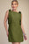 Vestido verde olivo