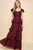 Vestido rojo quemado