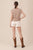 T-shirt café y beige