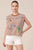 T-shirt café y beige