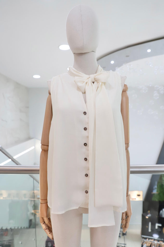 Blusa camisera hueso