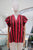 Blusa roja y negro